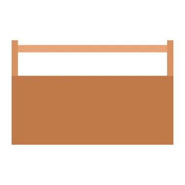 Toolbox flat clipart vector illustration Illustrazione stock