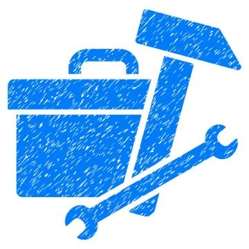 Toolbox Grainy Texture Icon Stock Illustration