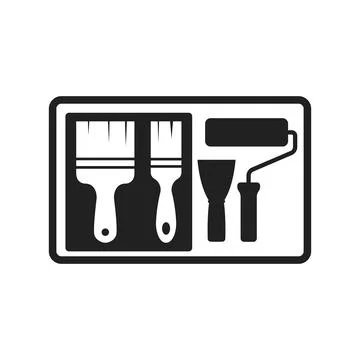 Toolbox icon in flat silhouette style. Container with construction and repa.. Stock Illustration