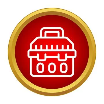 Toolbox icon representing repair, construction, and maintenance services イラスト素材