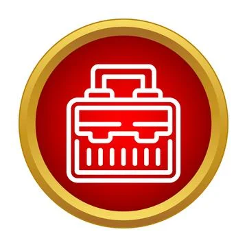 Toolbox icon representing repair, maintenance, and service Stockillustratie