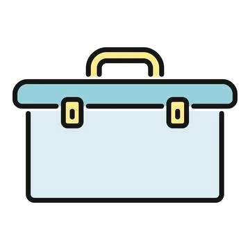 Toolbox icon representing repair, maintenance, and diy projects Stock Illustration