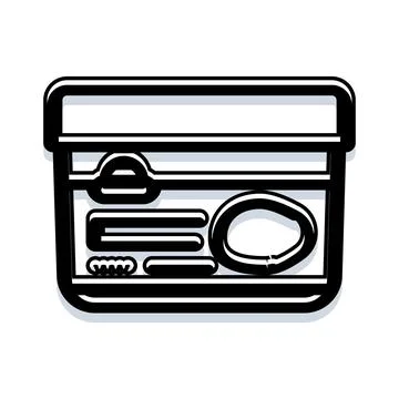 Toolbox icon with various work tools inside イラスト素材