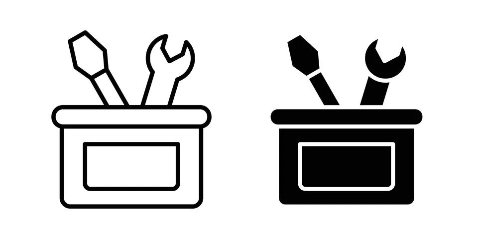 Toolbox icon vector design. EPS10 Stock Illustration