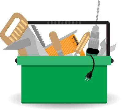 Toolbox with instrument Stock Illustration