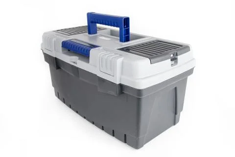 Toolbox isolated on white background Stock Photos