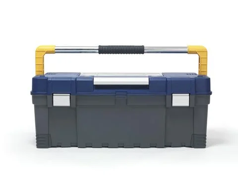 Toolbox isolated on white background Stock Photos