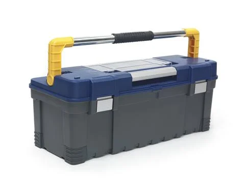 Toolbox isolated on white background Stock Photos