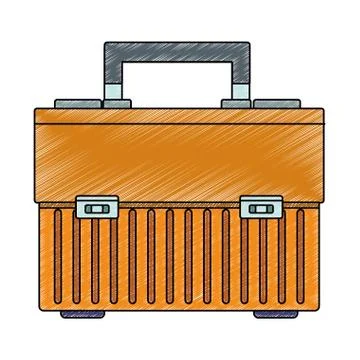 Toolbox kit isolated scribble Ilustración de archivo