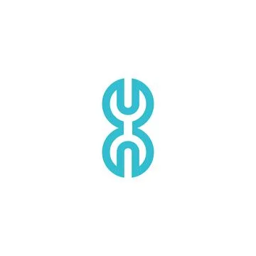 Toolbox logo simple tool wrench symbol Stock Illustration