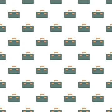 Toolbox pattern with repairing kit background Illustrazione stock