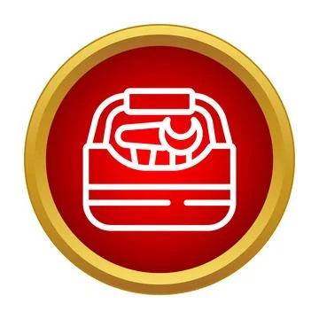 Toolbox with repair tools icon for service concept Stock Illustration