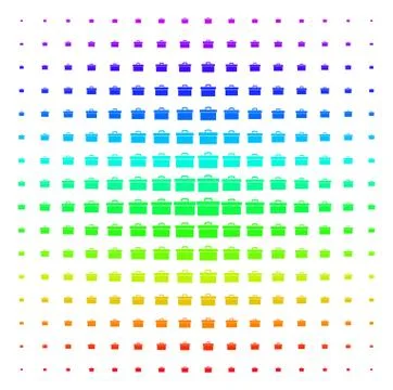 Toolbox Shape halftone Spectral effect Stock Illustration