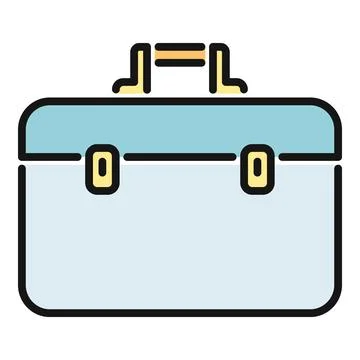 Toolbox storing tools and instruments for maintenance work Stock Illustration