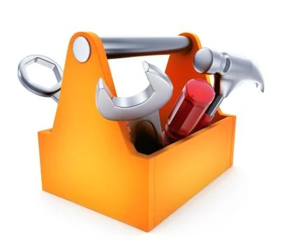 Toolbox symbol on white background Stockillustratie