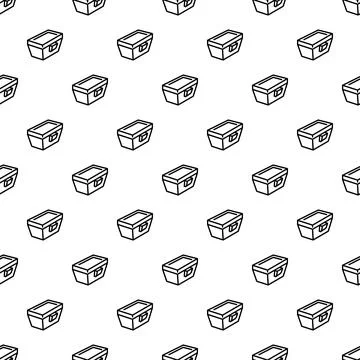 Toolboxes seamless pattern on a clean white background Illustrazione stock