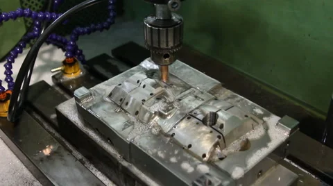 Tooling being created for injection molding machine Stock-Footage 3757358