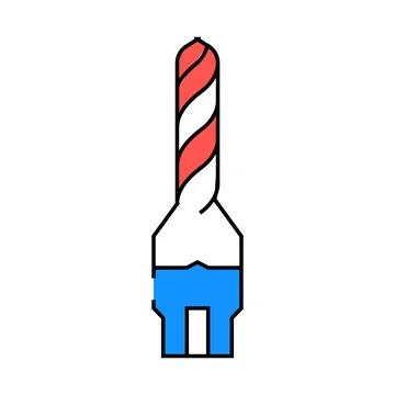 Tooling materials mechanical engineer icon color illustration 스톡 일러스트