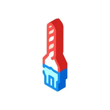 Tooling materials mechanical engineer isometric icon vector illustration Stock Illustration