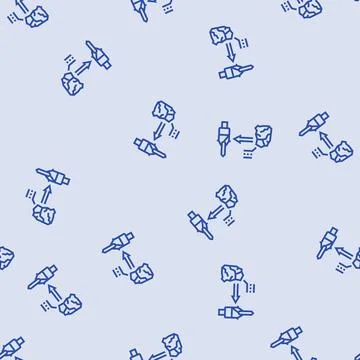 Tooling materials mechanical engineer line seamless pattern 스톡 일러스트