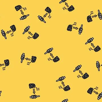 Tooling materials mechanical engineer vector seamless pattern Illustrazione stock