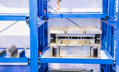 Tooling or die for metal processing keeping in shelf ; Stock Photos