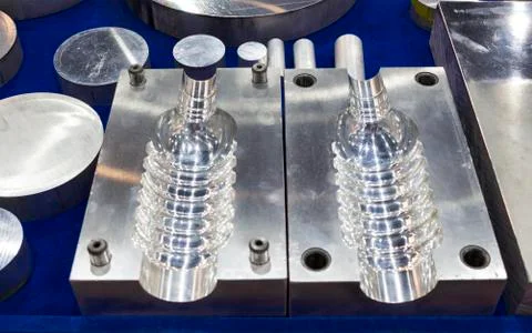 Tooling for plastic bottle injection Stock Photos