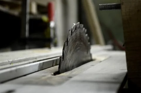 Tools and accessories for wood processing close up Stock Photos