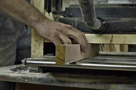 Tools and accessories for wood processing close up Stock Photos