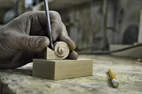 Tools and accessories for wood processing close up Stock Photos