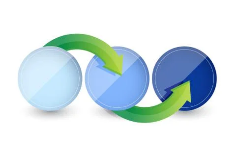 Tools and cloud computing moving concept Illustrazione stock