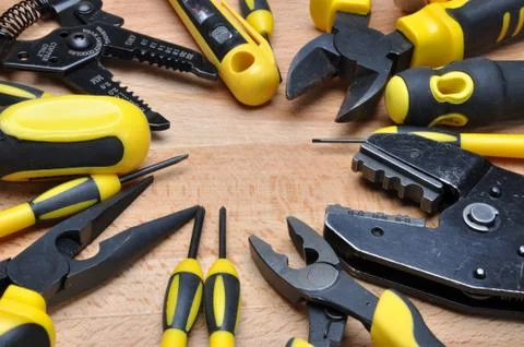 Tools and component Stock Photos