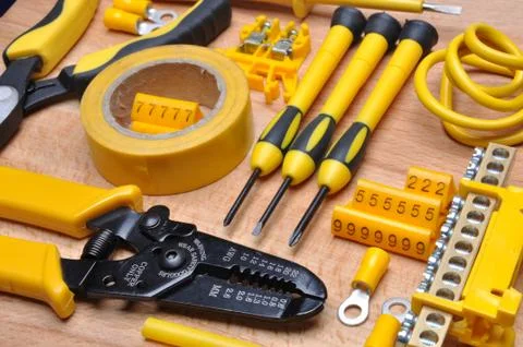 Tools and component Stock Photos
