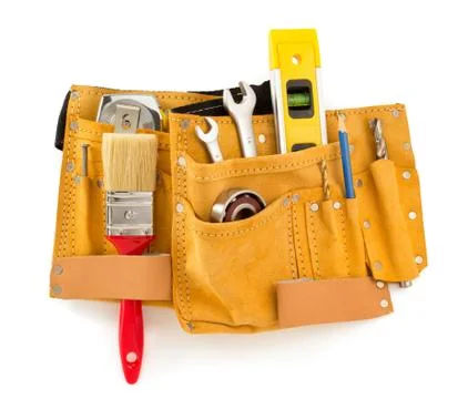 Tools and instruments in belt Stock Photos