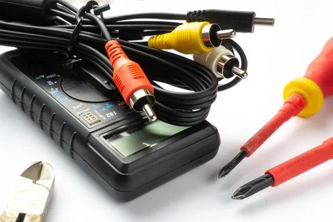 Tools and material for the installer 스톡 사진