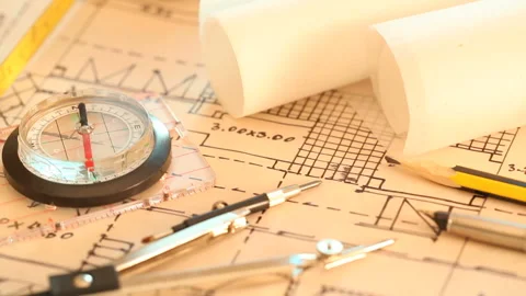Tools and papers with sketches Stock Footage 150714070