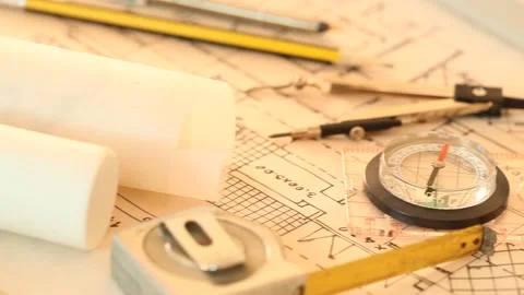 Tools and papers with sketches Stock Footage 150714088
