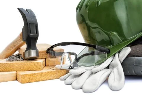 Tools and work equipment for carpenter. Carpentry. Stock-Fotos