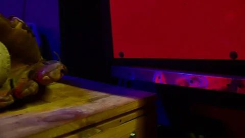 Tools and work in motorcycle workshop. garage working Video stock 104926994