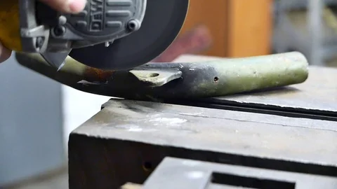 Tools and work in motorcycle workshop. garage working Video stock 104927083