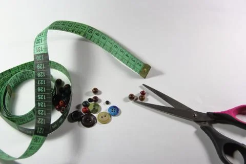 TOOLS ARMADO BIJOUTERI SCISSORS PEELS BOLITAS BEADS Stock Photos