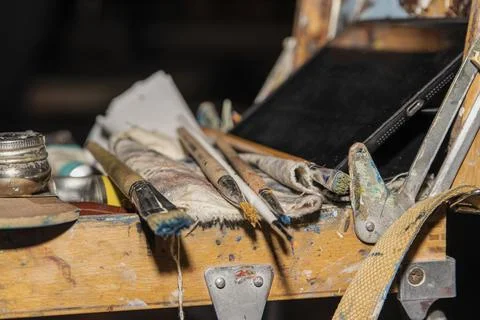 Tools of the artist. Stock Photos