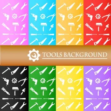 Tools background Stock Illustration