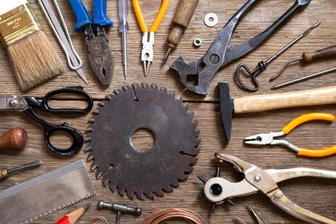 Tools background Stock Photos