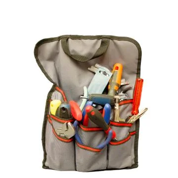 Tools in bag Stock Photos