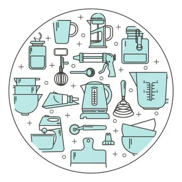 Tools for baking vector Stock Illustration