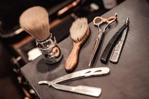 Tools of barber shop 写真素材