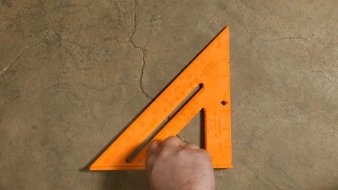 Tools being placed in frame on concrete Stock Footage 121012664