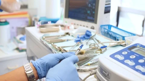Tools Being Prepped on Tray Video stock 127001075