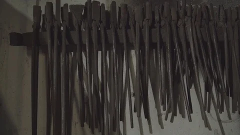 Tools of a blacksmith Stock Footage 74696640